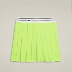 NWT Wilson Youth Tennis Ball Yellow Tennis Skirt Skort Size Medium